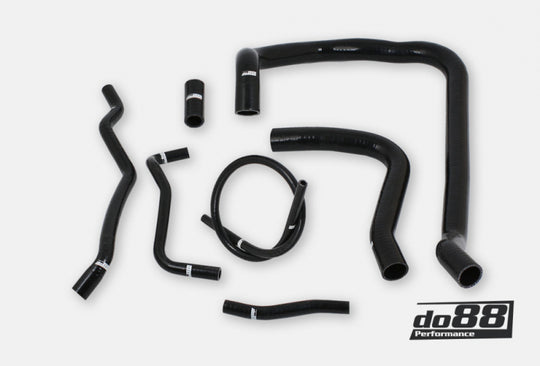 do88 Volvo 740 760 780 940 960 D24 Coolant Hoses Black - DO88-KIT206S