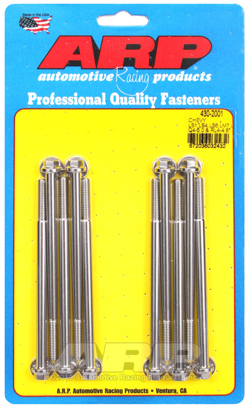 ARP Chevy LS1/LS4/LS6/LM7 5.5, LQ4-6.0 & RL4-4.8 Hex Intake Manifold Bolt Kit - 430-2001