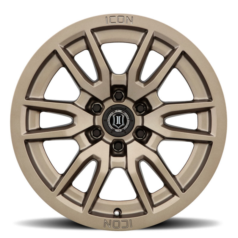 ICON Vector 6 17x8.5 6x135 6mm Offset 5in BS 87.1mm Bore Bronze Wheel - 2417856350BR