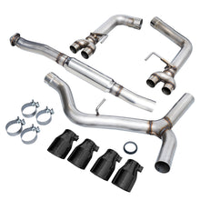 Load image into Gallery viewer, AWE Tuning Subaru WRX/STI VA/GV Sedan Track Edition Exhaust - Diamond Black Tips (102mm) - 3020-43066