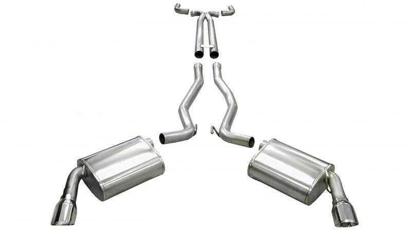 Corsa 2011-2015 Chevrolet Camaro Convertible SS 6.2L V8 Manual Polished Sport Cat-Back + XO Exhaust - 14951