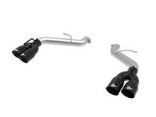 Load image into Gallery viewer, aFe POWER MACH Force-Xp 3in Axle-Back Exhaust 16-20 Chevrolet Camaro SS V8 6.2L w/o Mufflers - Black - 49-44119NM-B