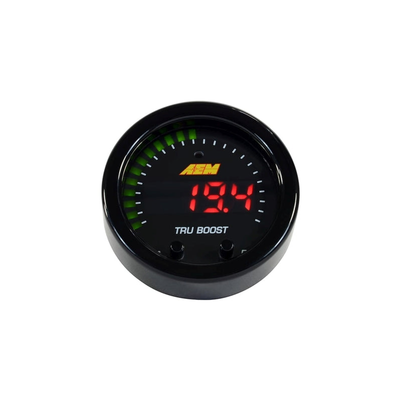 AEM X-Series Tru-Boost Controller Gauge w/ Boost Control Solenoid 80PSIg Internal MAP Sensor - 30-0352