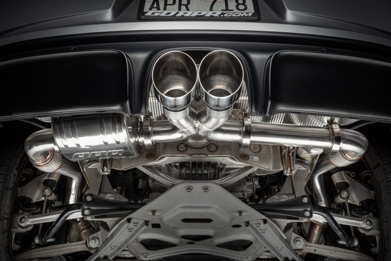 APR 17-25 Porsche Boxster/Cayman 718 (982) 2.0T/2.5T Catback Exhaust Left Muffler - CBK0028
