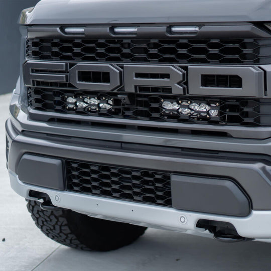 Baja Designs 2021+ Ford Raptor OnX6 Behind Grill Kit -10in. Amber D/C - 448064