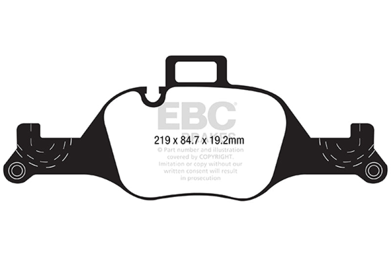 EBC 2017+ BMW 530 G30 Greenstuff Front Brake Pads - DP22289