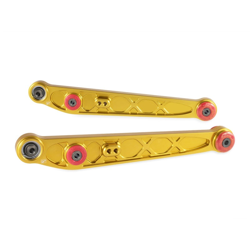 Skunk2 Honda/Acura EK Alpha Series Rear Lower Control Arm Set - Gold - 542-05-1210