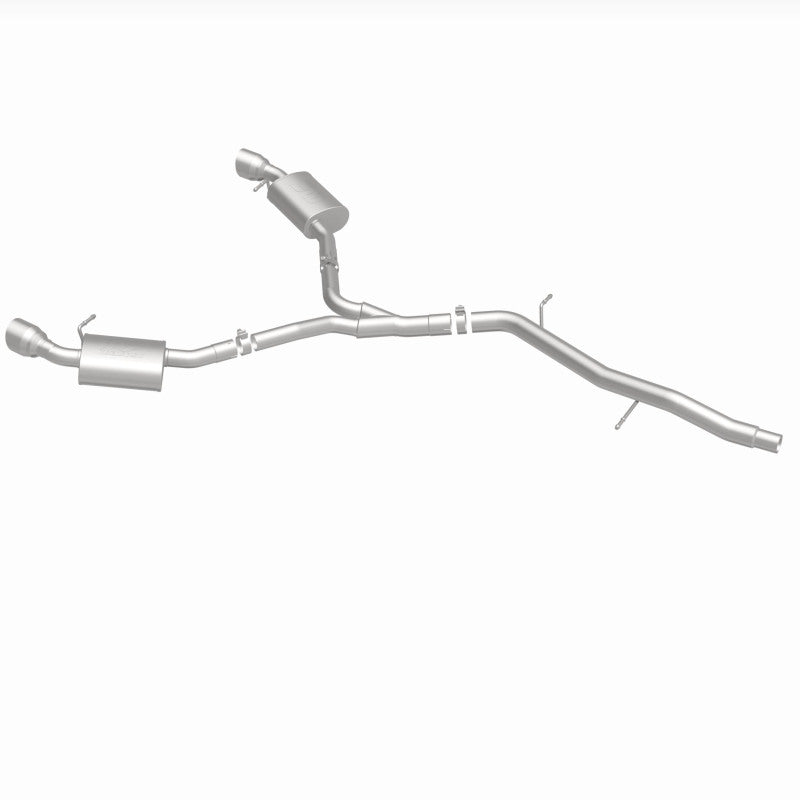 MagnaFlow 18-19 Audi A5 Dual Exit Polished Stainless CatBack Exhaust - 3in Main Piping Diameter - 19390