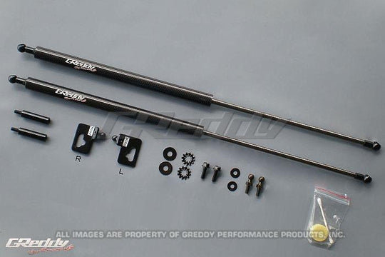 GReddy 00-09 Honda S200 AP1/AP2 Engine Hood Lifter Kit (Designed for OEM weight hoods.) - 18550101
