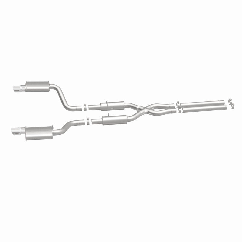 MagnaFlow 11-12 Dodge Charger SRT-8 Hemi Dual Split Rear Exit Stainless Cat-Back Performance Exhaust - 15494