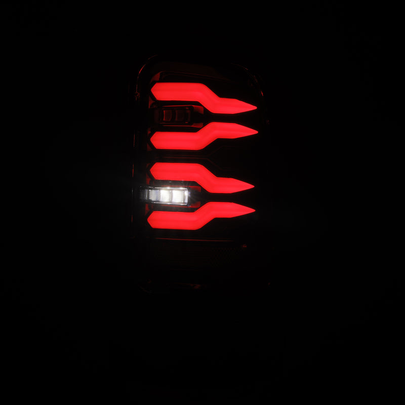 AlphaRex 94-01 Dodge Ram 1500/2500/3500 LUXX-Series LED Tail Lights - Alpha-Black - 643001