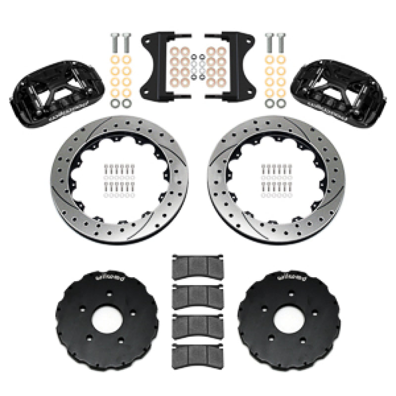 Wilwood 14-19 Chevrolet Corvette C7 Forged XRS6R Front BBK - 13.06 Rotor SRP - Black - 140-18533-D