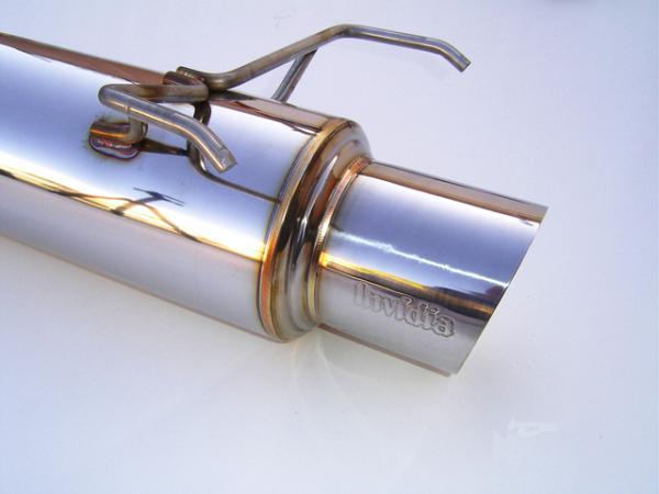 Invidia 06-08 Honda Fit 50mm (101mm tip) Cat-back Exhaust - HS06HF1GTP