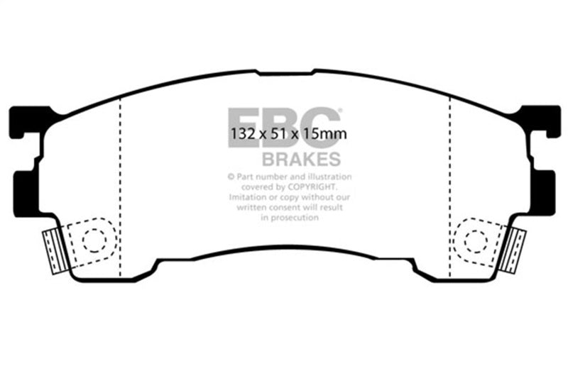 EBC 93-97 Ford Probe 2.0 16v Yellowstuff Front Brake Pads - DP4971R