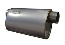 Load image into Gallery viewer, Kooks 3in Oval Offset/Offset (Same Side) Muffler 14in Long Body Stainless Steel - MUF-014