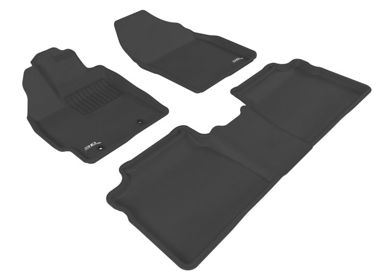 3D MAXpider 10-11 Toyota Prius Kagu Black Full Set (Retention Hooks IN DRIVERS SIDE FLOOR - L1TY04001509