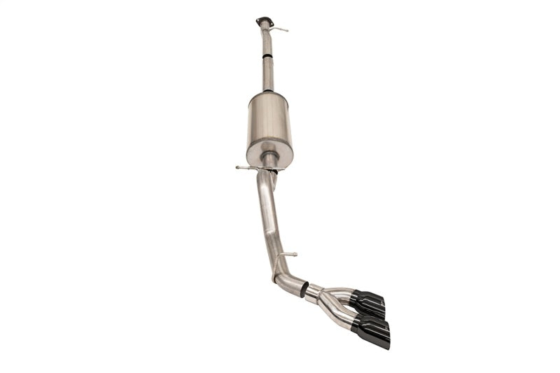 Corsa 17-22 Chevrolet Colorado ZR2 3.6L V6 3in Sport Cat-Back Exhaust - 4in Twin Tips - 14919BLK