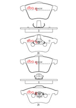 Load image into Gallery viewer, DBA 12-13 Volkswagen Golf R Front RP Performance Brake Pads - DB2210RP