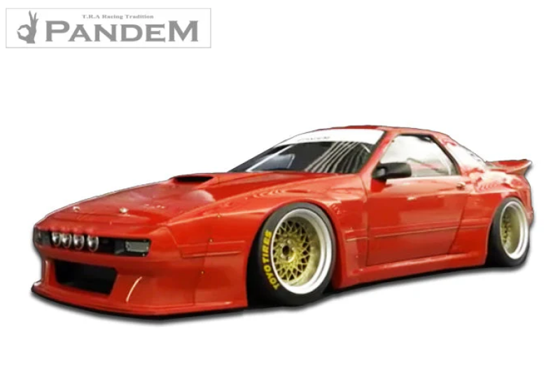 GReddy Pandem 85-92 Mazda RX-7 FC3S Complete Wide Body Aero Kit WITH WING (Special Order) - 17040330