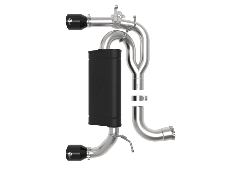 aFe MACHForce XP 3in to 2.5in 304 SS Axle-Back Exhaust w/ Black Tips 14-16 BMW M235i - 49-36348-B