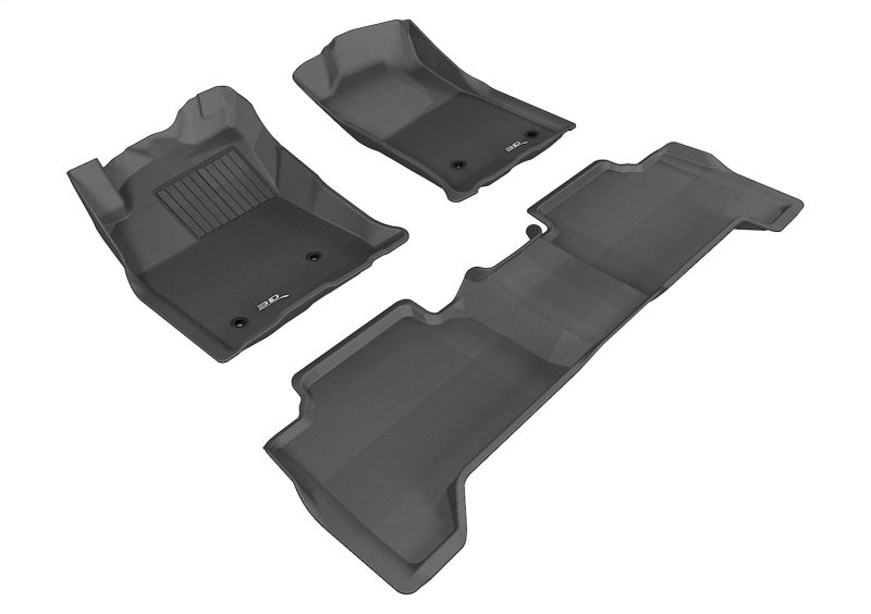 3D MAXpider 05-11 Toyota Tacoma Double Cab Kagu Black Full Set - L1TY05701509