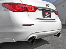 Load image into Gallery viewer, aFe Takeda 2.5in 304 SS Cat-Back Exhaust System w/ Black Tips 16-18 Infiniti Q50 V6-3.0L (tt) - 49-36132NM-B