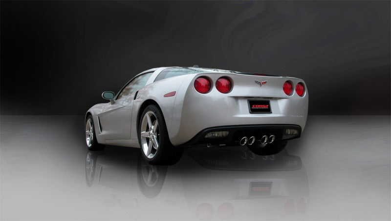 Corsa 2009-2013 Chevrolet Corvette C6 6.2L V8 Polished Sport Axle-Back Exhaust - 14108