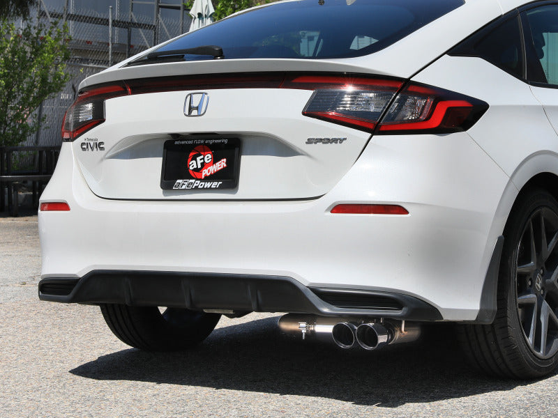 aFe POWER Takeda 2.5in 304 SS Cat-Back Exhaust w/ Polished Tips 22-25 Honda Civic L4-2.0L - 49-36631-P