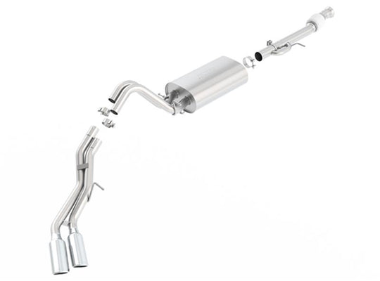 Borla 15-16 Cadillac Escalade ESV 6.2L Auto Trans Dual Round Rolled Truck Side Exit Catback Exhaust - 140560