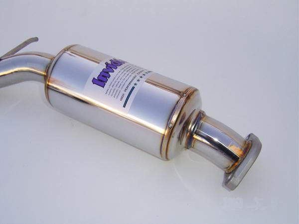 Invidia 06-08 Honda Fit 50mm (101mm tip) Cat-back Exhaust - HS06HF1GTP