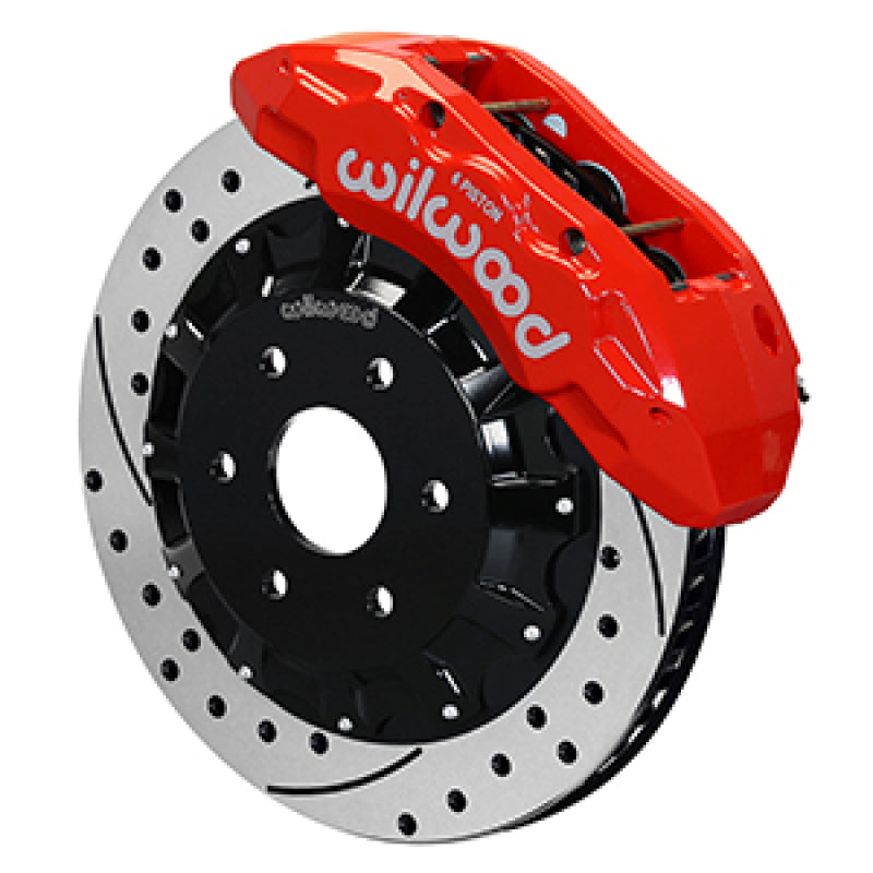 Wilwood 16-18 Chevrolet Silverado 1500 LS TX6R Big Brake Truck Front Brake Kit w/ Red Caliper - 140-13876-DR