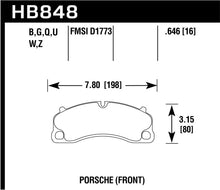 Load image into Gallery viewer, Hawk 14-19 Porsche 911 GT3/GT3 RS / 2016 Porsche Cayman GT4 DTC-70 Race Front Brake Pads - HB848U.646