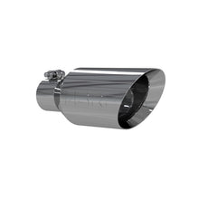 Load image into Gallery viewer, MBRP Universal Tip 4.5 O.D. Dual Walled Angled Rolled End 2.5 Inlet 12in Length - T304 - T5161