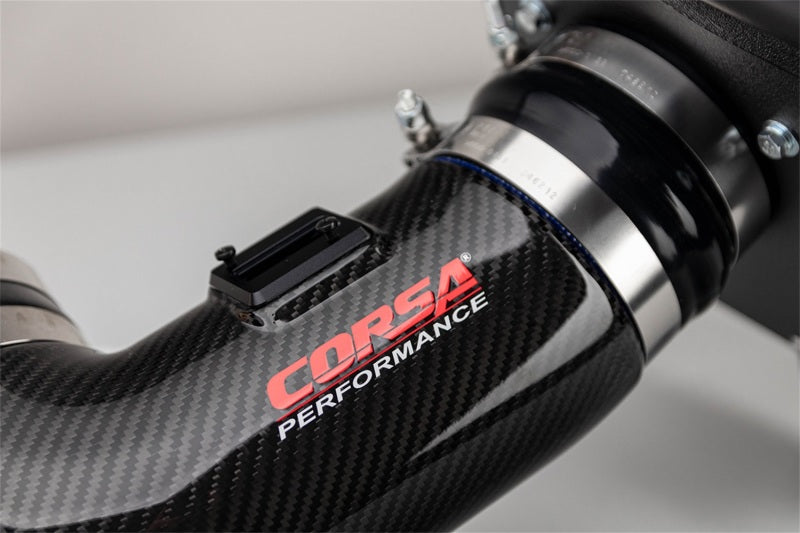 Corsa 2017-2023 Chevrolet Camaro ZL1 Carbon Fiber Air Intake w/ MaxFlow 5 Oil Filtration - 44005
