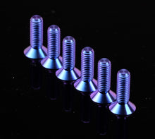 Load image into Gallery viewer, NRG Titanium Steering Wheel Screw Upgrade Kit (Conical) - Purple - SWS-100TI-PP