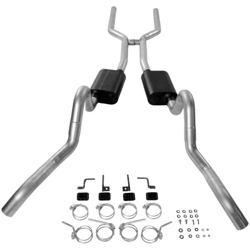 Flowmaster 64-67 GM A-BODY V8 3in. American Thunder Crossmember-Back Exhaust System - 17202