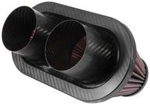 Load image into Gallery viewer, K&amp;N Universal Air Filter - 3in Dual Flange / 10x5.125in Base / 6.375x3.0625in Top / 5.5in Height - RP-6101