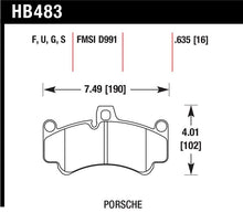 Load image into Gallery viewer, Hawk Porsche GT3 DTC-60 Street Front Brake Pads - HB483G.635