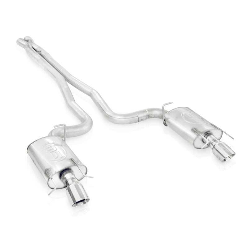 Stainless Works 2009-15 Cadillac CTS-V Wagon 3in Catback System X-Pipe Chambered Mufflers 4in Tips - CTSV9WGCBHDR