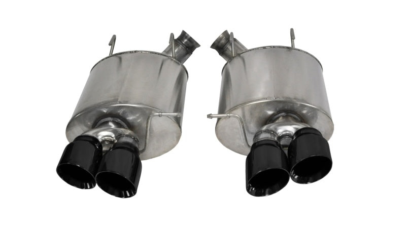 Corsa 2013-2014 Ford Mustang Shelby GT500 5.8L V8 Black Sport Axle-Back Exhaust - 14321BLK