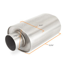 Load image into Gallery viewer, Mishimoto Universal Resonator with 2.5in Inlet/Outlet - Brushed - MMEXH-RES-25BR