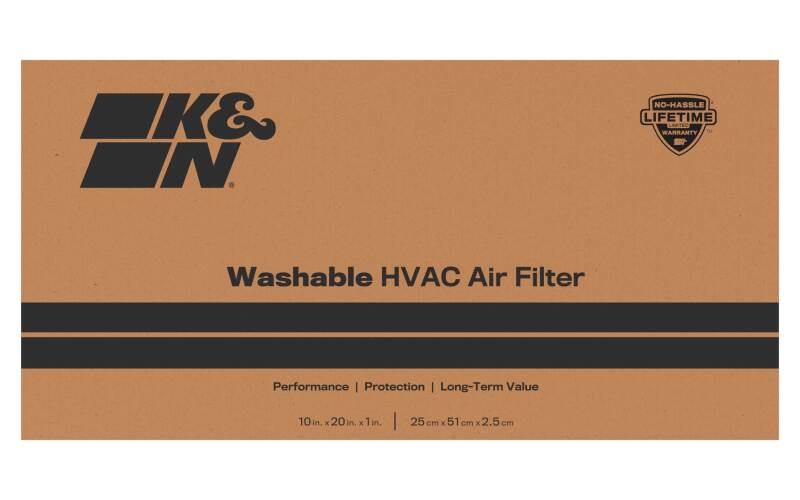K&N HVAC Filter 10 X 20 X 1 Merv 8 - HVC-8-11020