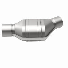 Load image into Gallery viewer, MagnaFlow Universal Catalytic Converter 2.50inch Angled Inlet OBDII - 447176