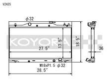 Load image into Gallery viewer, Koyo 02-06 Acura RSX Base/Type-S (MT) Radiator (Req. Non-OEM Rad. Cap) - V2425