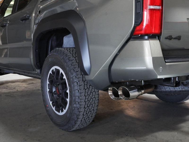 aFe 24-25 Toyota Tacoma L4-2.4L (t) Vulcan Series 2.5in to 3in Cat-Back w/ Polished Tip - 49-36078-P