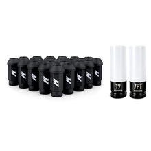 Load image into Gallery viewer, Mishimoto Steel Locking Lug Nuts M14x1.5 24pc Set Black - MMLG-M14-24LBK