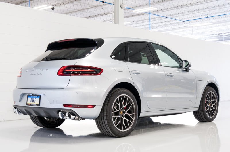 AWE Tuning Porsche Macan Touring Edition Exhaust System - Chrome Silver 102mm Tips - 3015-42068