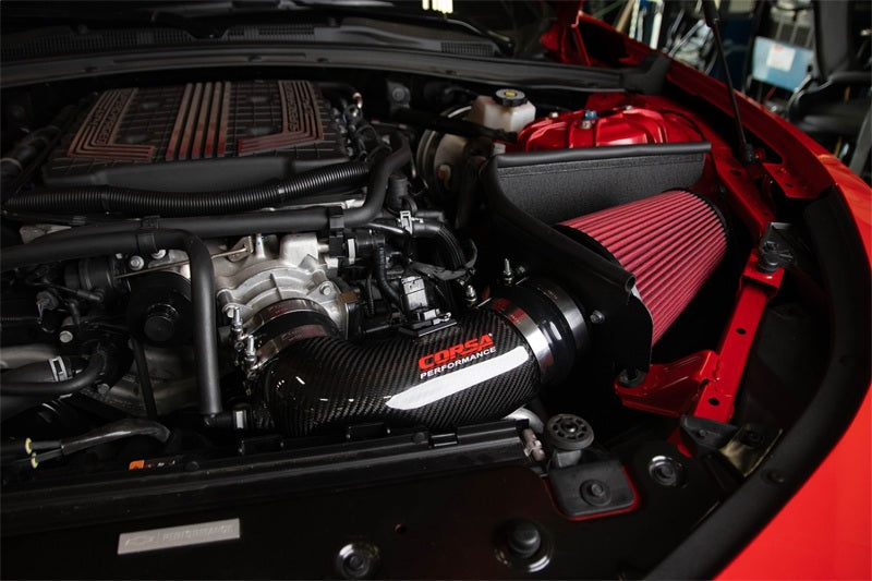 Corsa 2017-23 Chevrolet Camaro ZL1 Carbon Fiber Air Intake w/ DryTech 3D No Oil Filtration - 44005D