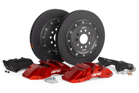 APR 22-24 Audi S3/22-24 VW GTI/Golf R 370x34mm 6-Piston Big Brake Kit (MQBEVO 355mm) - Front - Red - BRK00070