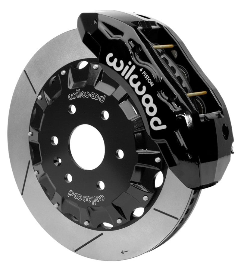 Wilwood TX6R Big Brake Truck Front Brake Kit 16in Rotor BLK w/ Lines 19-25 Cadillac/Chevrolet/GMC - 140-15729